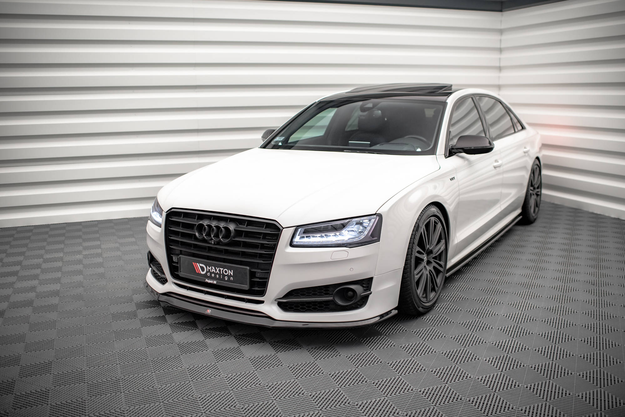 Maxton Design Передний сплиттер V.2 Audi S8 D4 FL