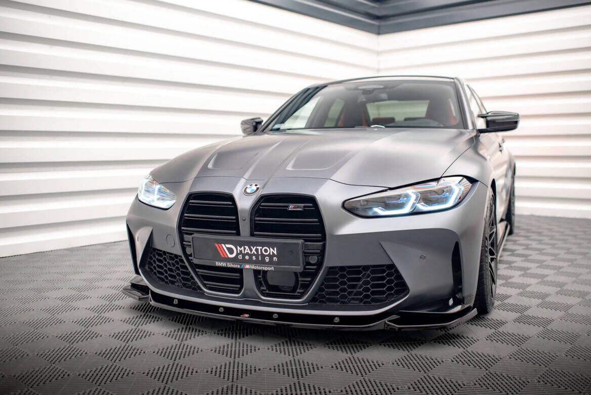 Maxton Design Передний сплиттер V.2 BMW M3 Седан/Универсал G80/G81