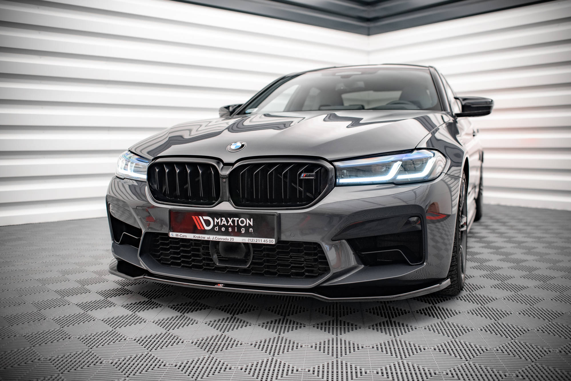 Maxton Design Передний сплиттер V2 для BMW M5 F90 (рестайлинг)