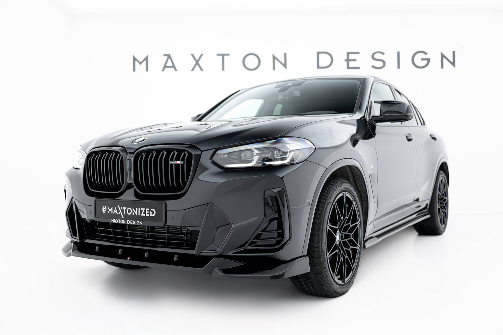 Maxton Design Передний сплиттер V.2 BMW X4 M-Pack G02 (рестайлинг) — изображение 3