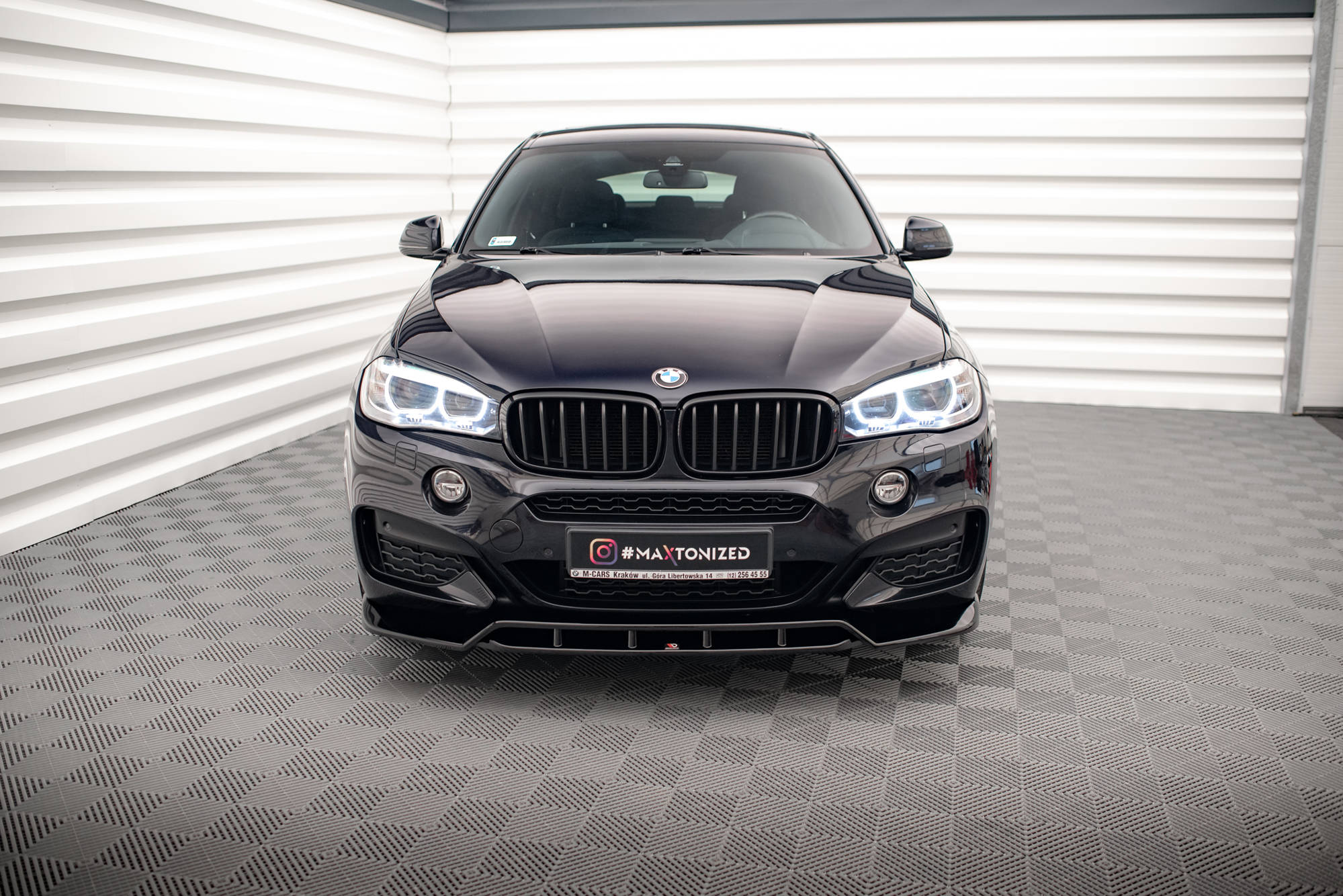 Maxton Design Передний сплиттер V.2 BMW X6 M-Pack F16 — изображение 2