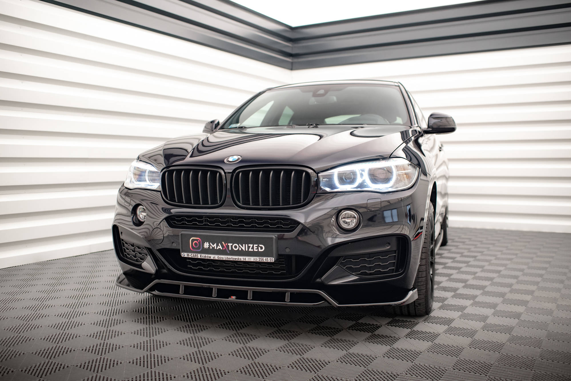 Maxton Design Передний сплиттер V.2 BMW X6 M-Pack F16