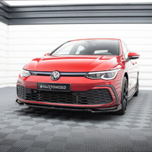 Maxton Design Передний сплиттер V.2 + закрылки для Volkswagen Golf GTI / GTE / GTD / R-Line Mk8