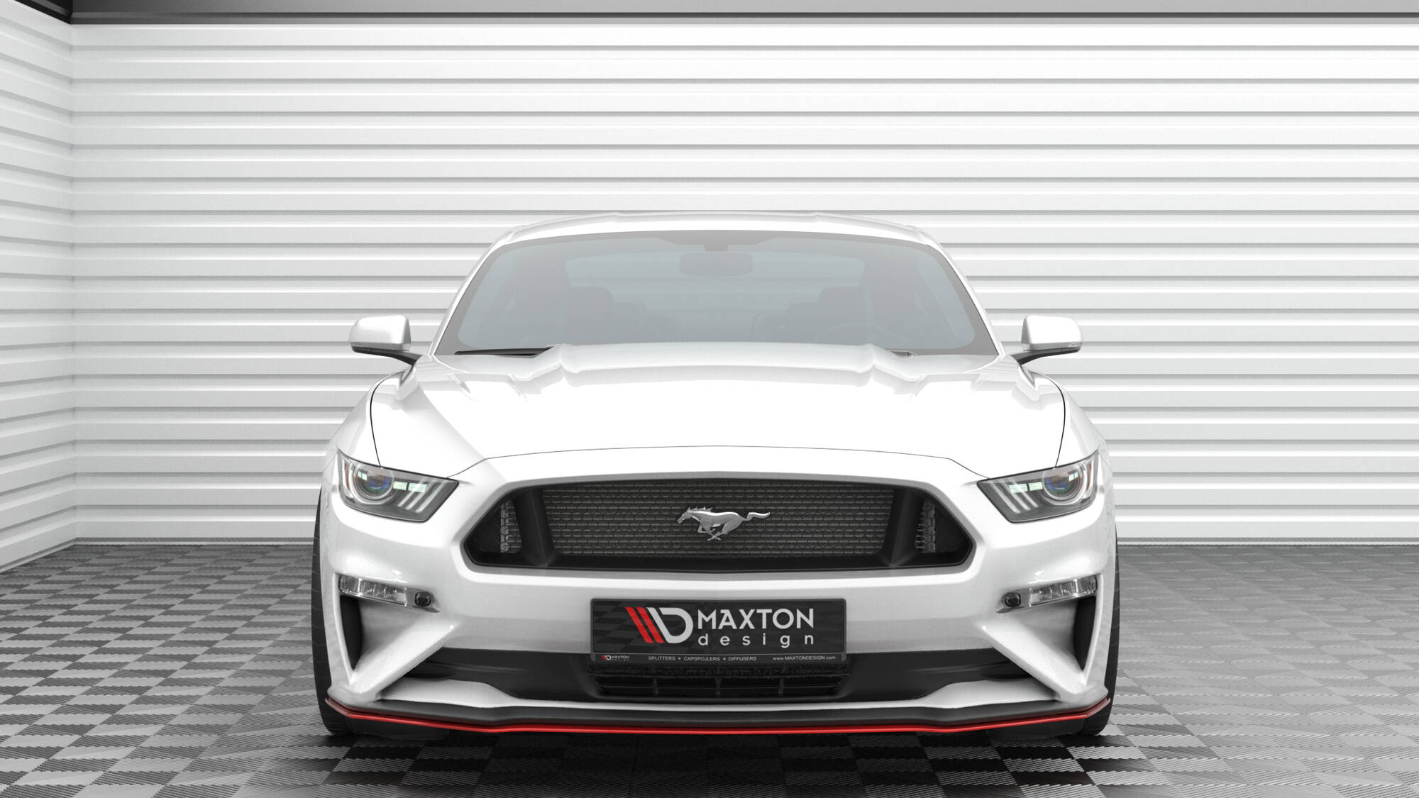 Maxton Design Передний сплиттер V.2 для Ford Mustang Mk6 (рестайлинг) — изображение 2