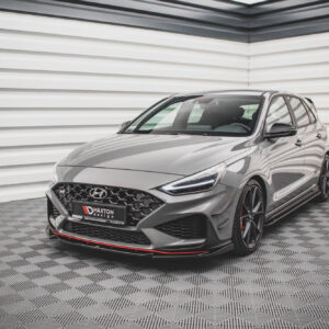 Maxton Design Передний сплиттер V.2 для Hyundai I30 N / I30 N-Line хэтчбек/фастбэк Mk3 рестайлинг