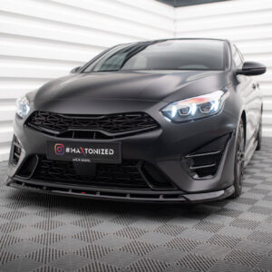 Maxton Design Передний сплиттер V.2 для Kia Proceed GT Mk3 Facelift / Ceed GT / GT-Line Mk1 Facelift