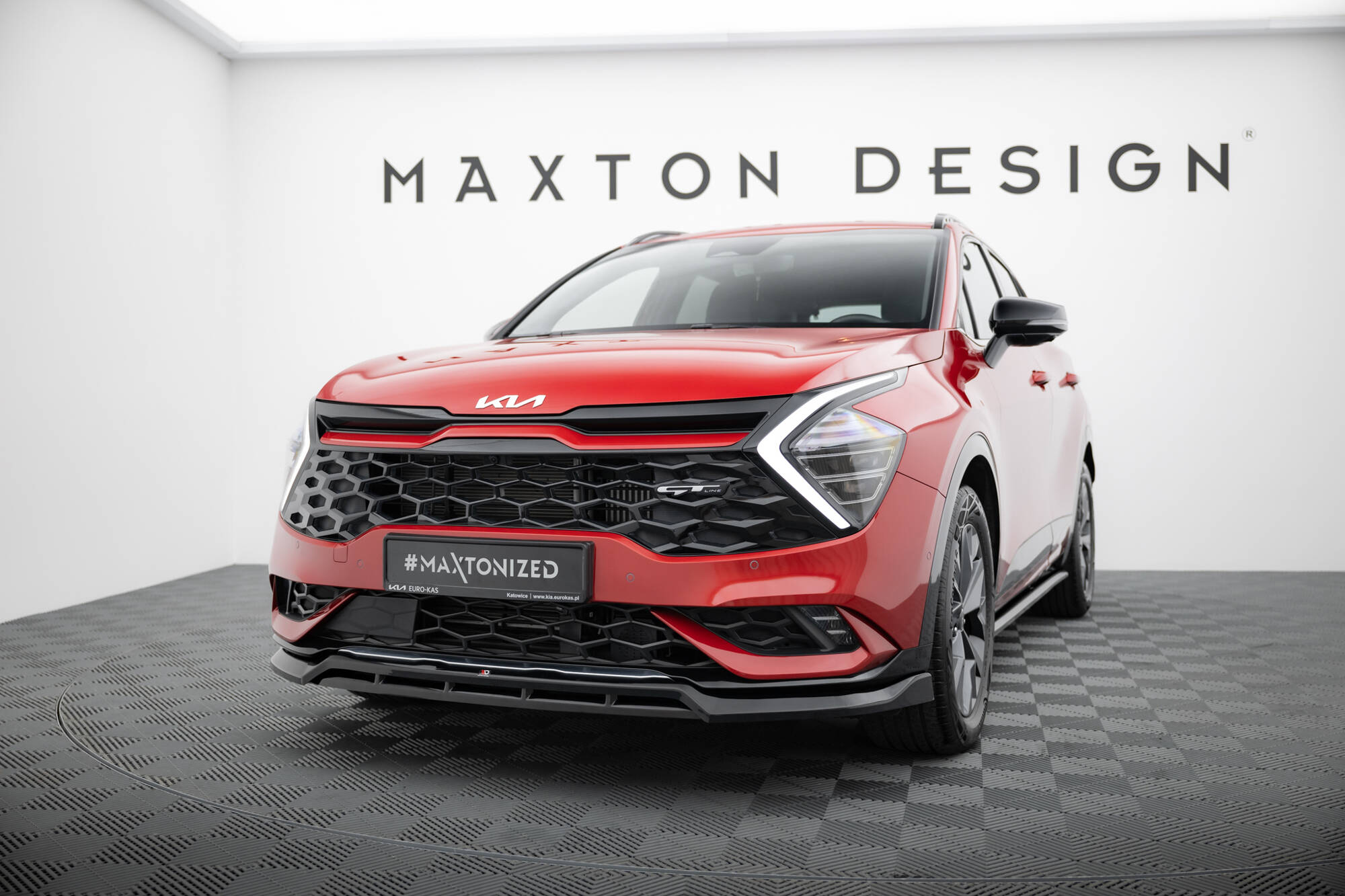 Maxton Design Передний сплиттер V.2 для Kia Sportage GT-Line Mk5