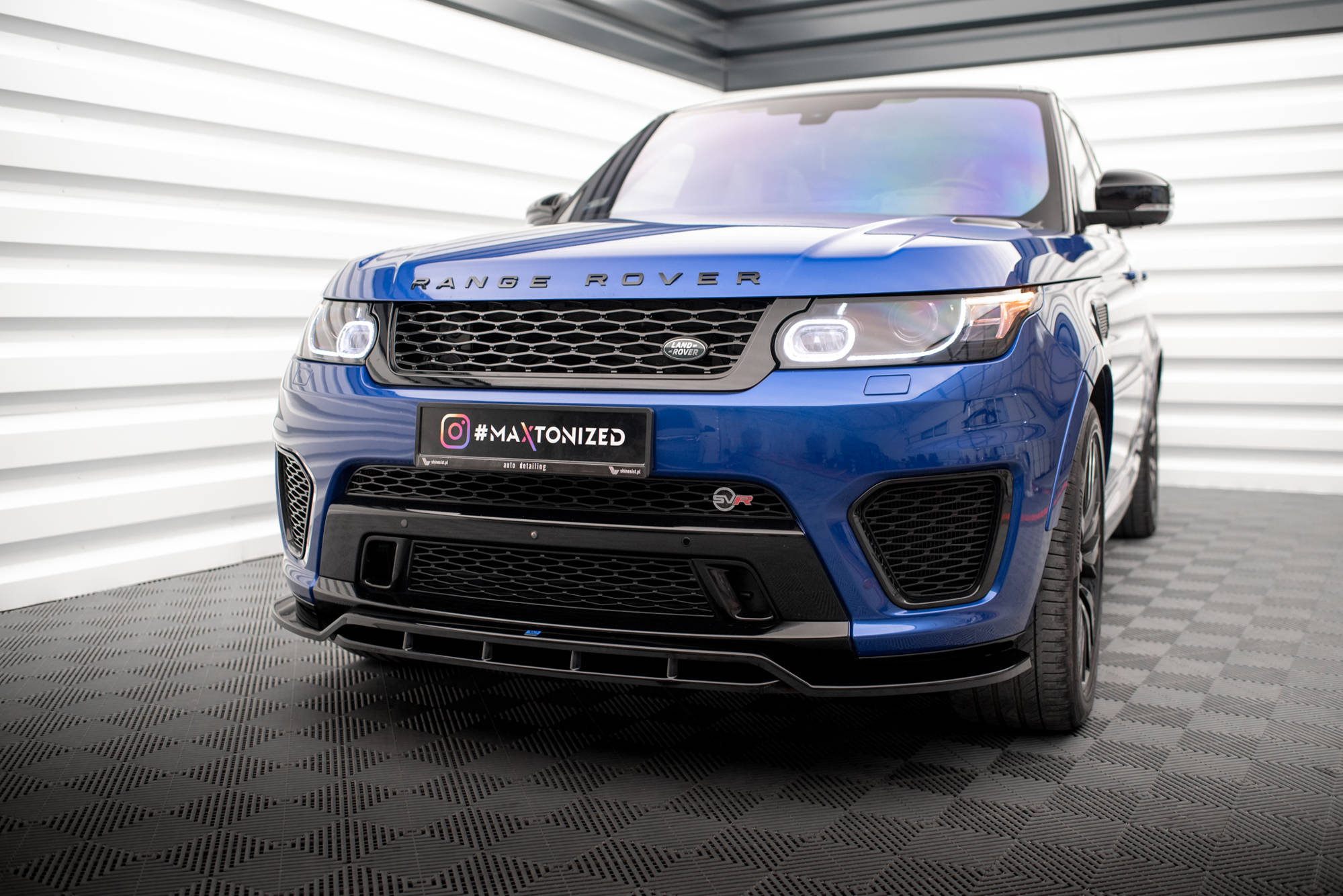 Maxton Design Передний сплиттер V.2 для Land Rover Range Rover Sport SVR Mk2