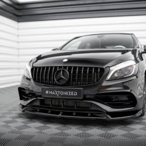 Maxton Design Передний сплиттер V.2 Mercedes-Benz A AMG-Line W176 рестайлинг