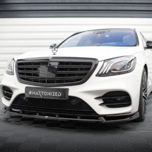 Maxton Design Передний сплиттер V2 для Mercedes-Benz S AMG-Line W222 (рестайлинг)