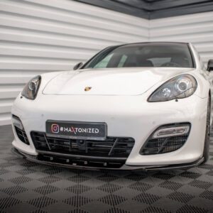 Maxton Design Передний сплиттер V.2 для Porsche Panamera Turbo Sport Design Package 970