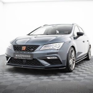 Maxton Design Передний сплиттер V.2 для Seat Leon Cupra / FR Mk3 FL