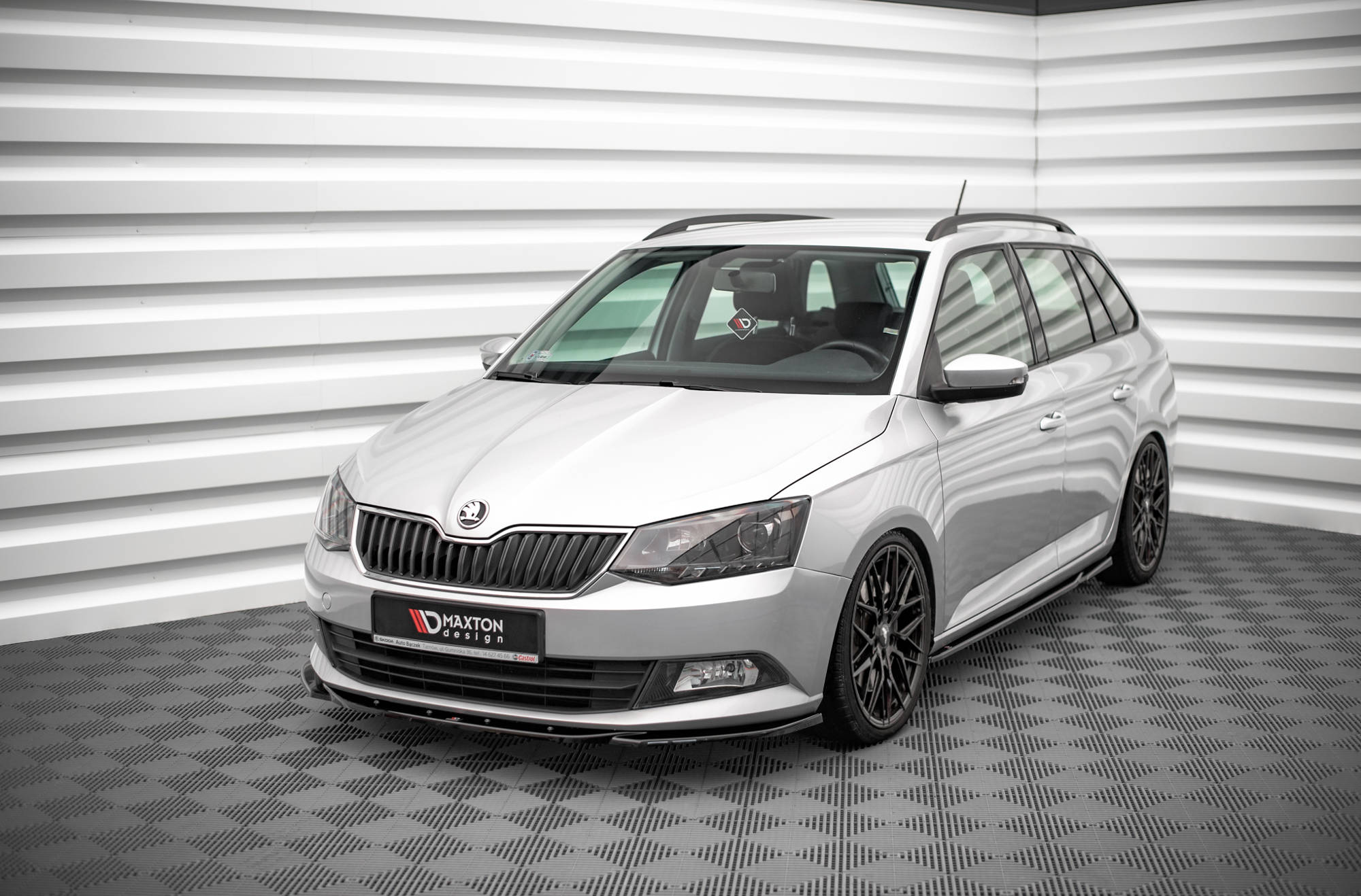Maxton Design Передний сплиттер V.2 Skoda Fabia Mk3