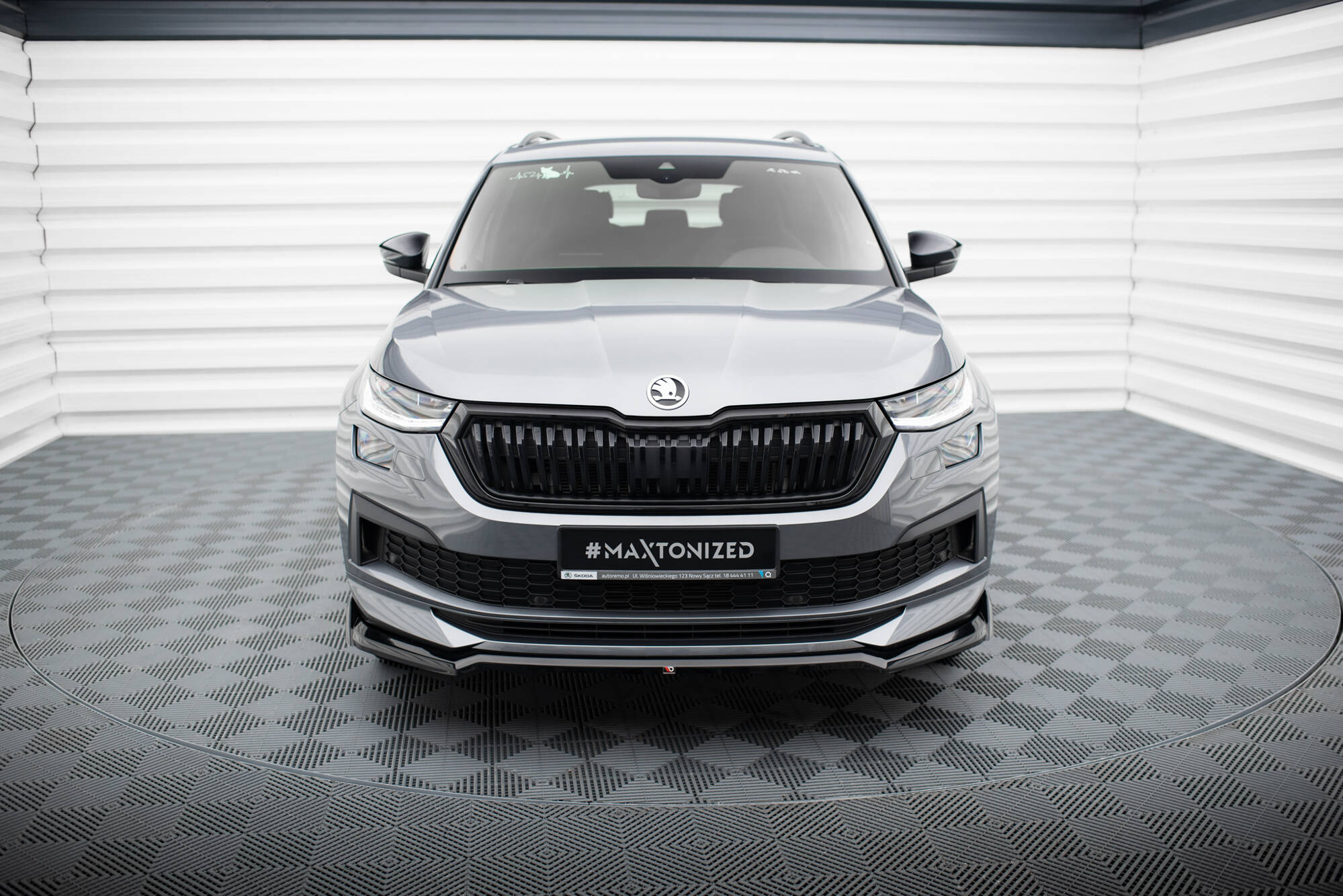 Maxton Design Передний сплиттер V.2 Skoda Kodiaq Sportline Mk1 Facelift — изображение 2