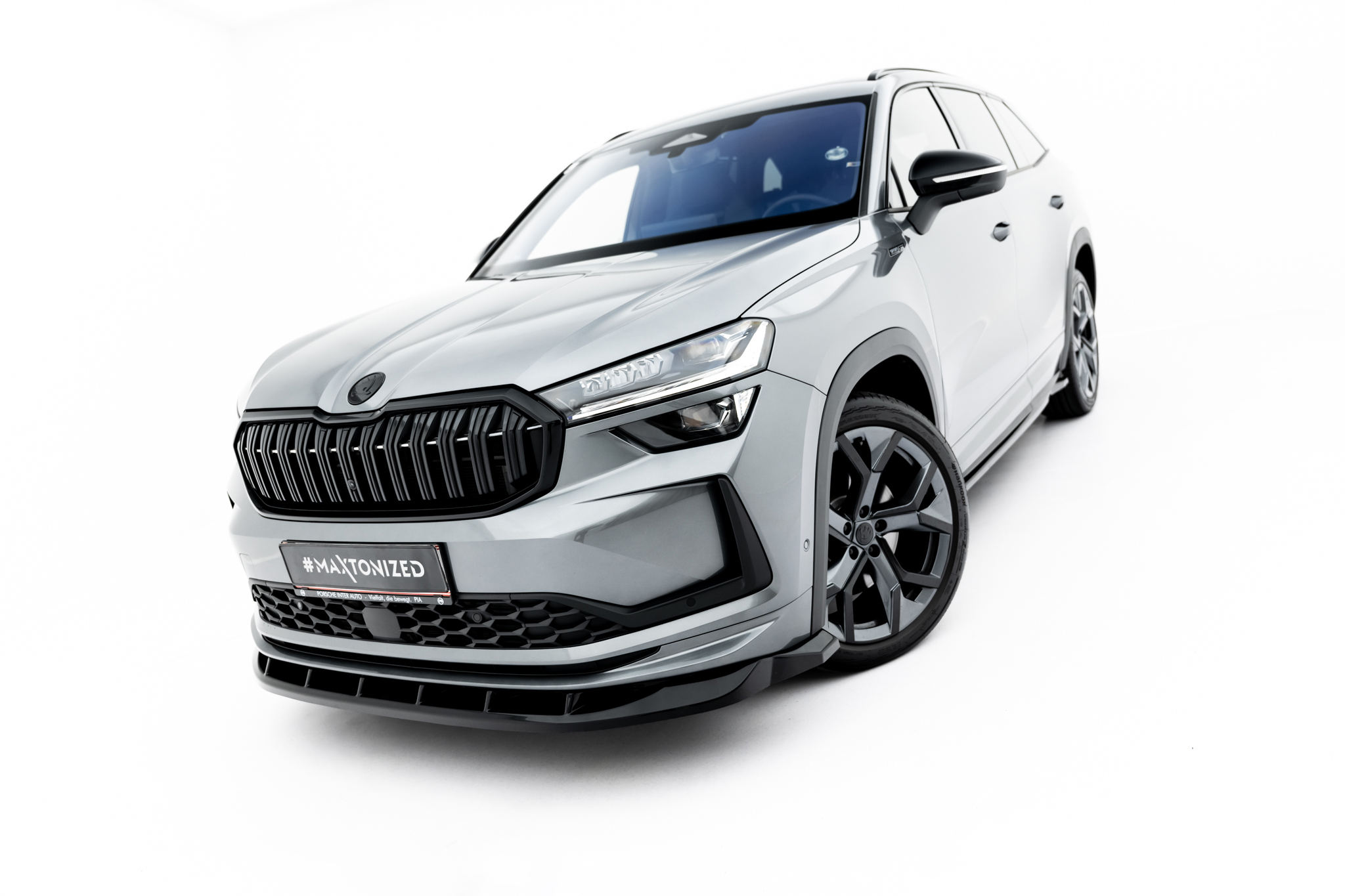 Maxton Design Передний сплиттер V.2 Skoda Kodiaq Sportline Mk2