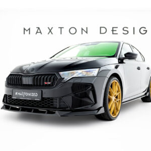 Maxton Design Передний сплиттер V.2 для Skoda Octavia RS Liftback / Combi Mk4 Facelift