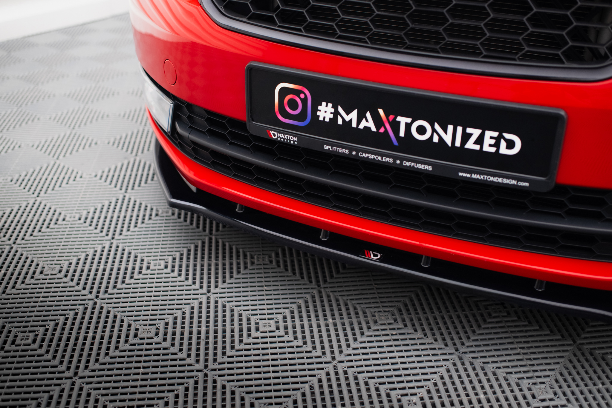 Maxton Design Передний сплиттер V.2 для Skoda Rapid — изображение 3