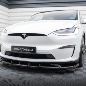 Maxton Design Передний сплиттер V.2 для Tesla Model X Mk1 (рестайлинг)