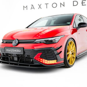 Maxton Design Передний сплиттер V.2 Volkswagen Golf GTI Clubsport Mk8 Рестайлинг