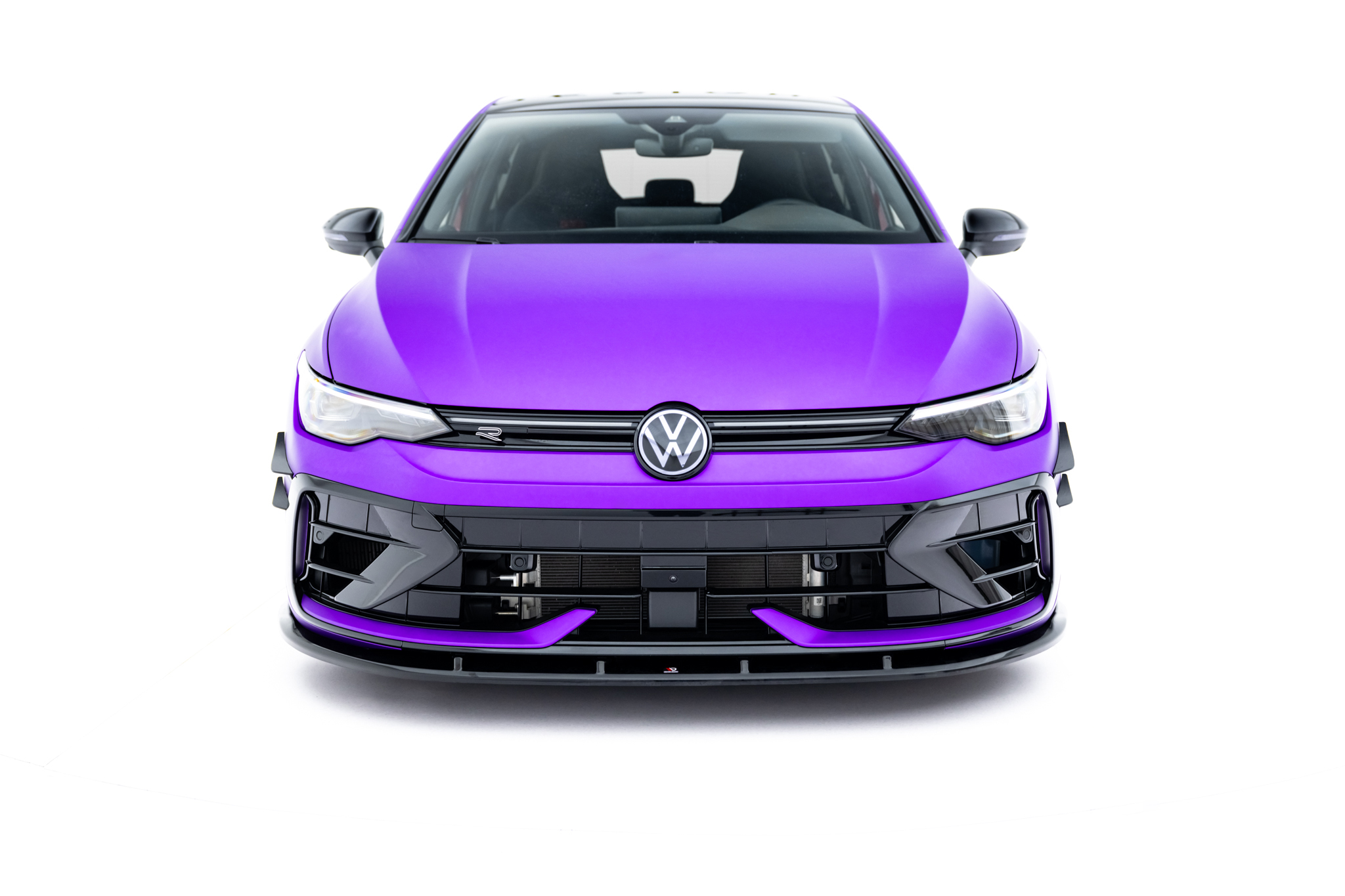 Maxton Design Передний сплиттер V2 для Volkswagen Golf R Hatchback Mk8 Facelift — изображение 2