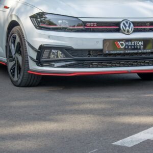 Maxton Design Передний сплиттер V.2 для Volkswagen Polo GTI / R-line Mk6