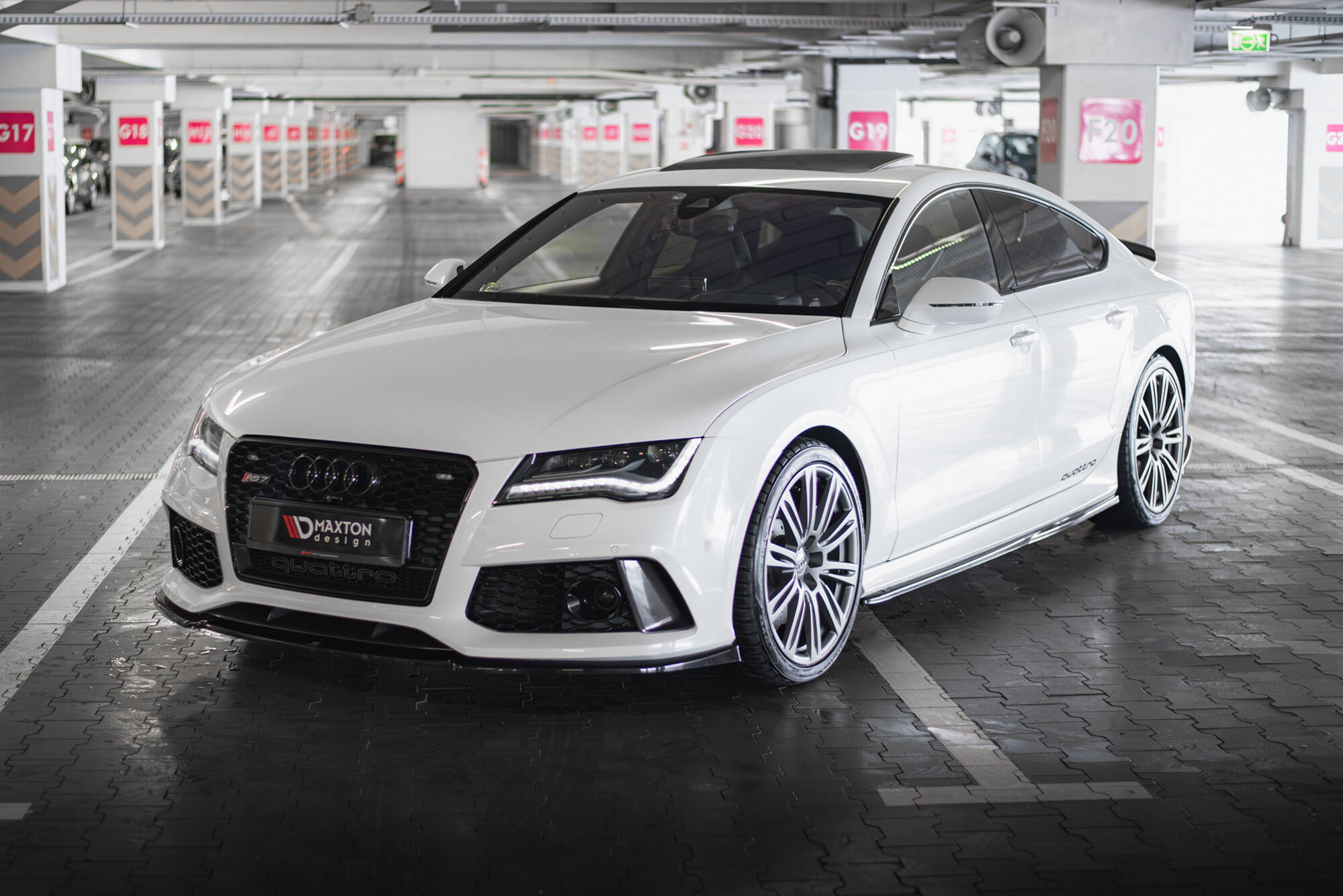 Maxton Design Передний сплиттер V.3 Audi RS7 C7