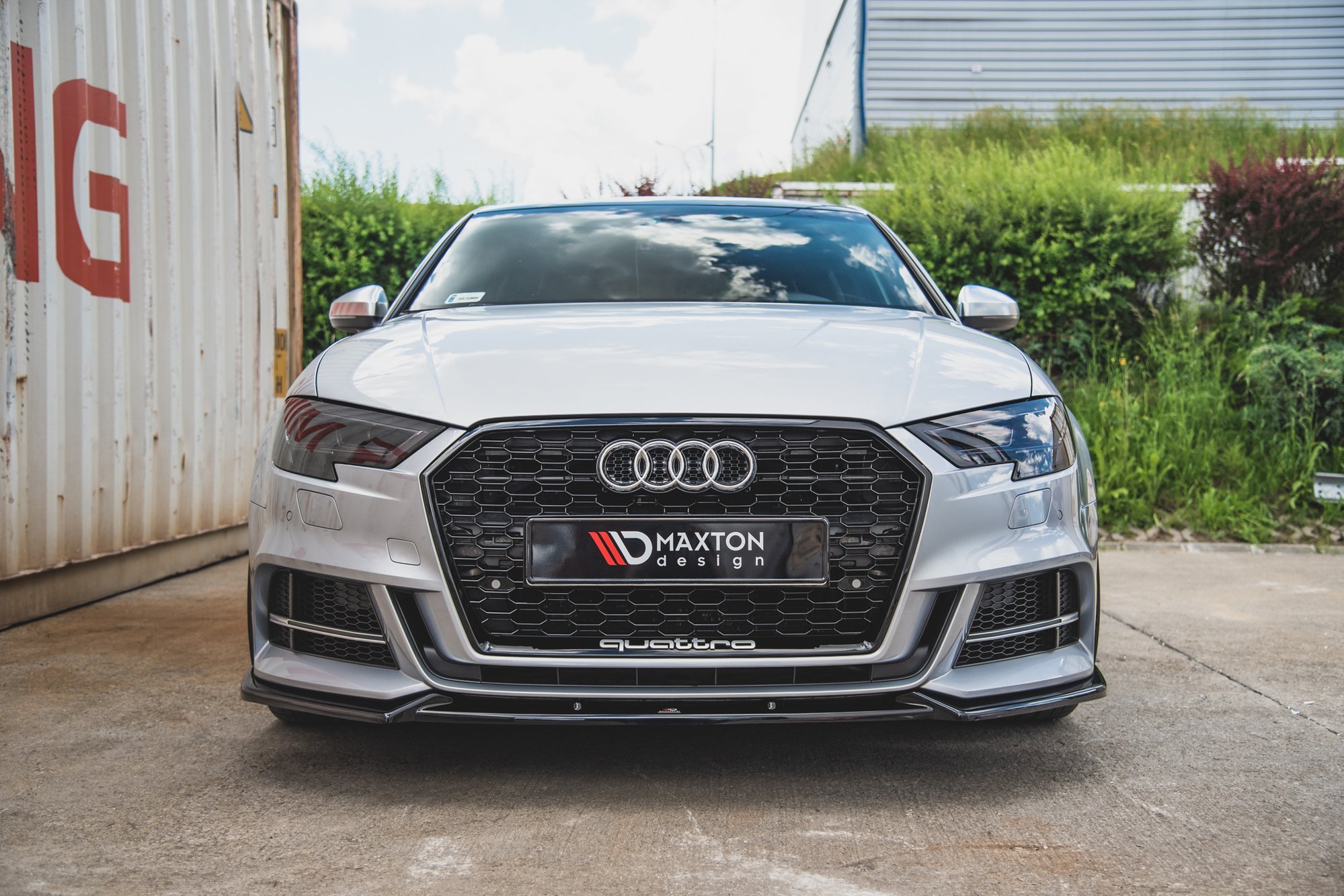 Maxton Design Передний сплиттер V.3 для Audi S3 / A3 S-Line 8V FL седан — изображение 3