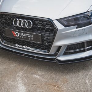 Maxton Design Передний сплиттер V.3 для Audi S3 / A3 S-Line 8V FL седан