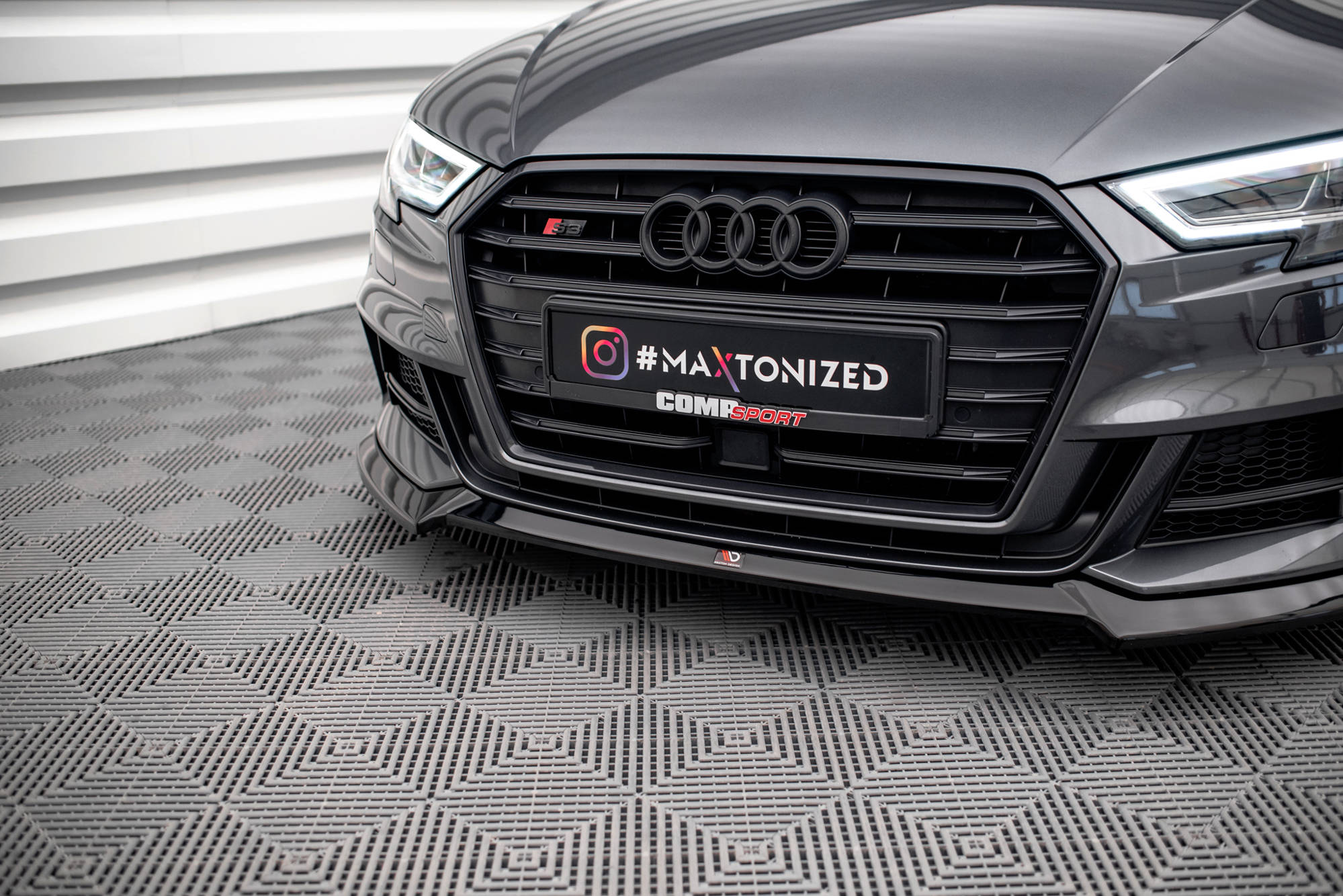 Maxton Design Передний сплиттер V.3 для Audi S3 / A3 S-Line Sportback 8V (рестайлинг) — изображение 3