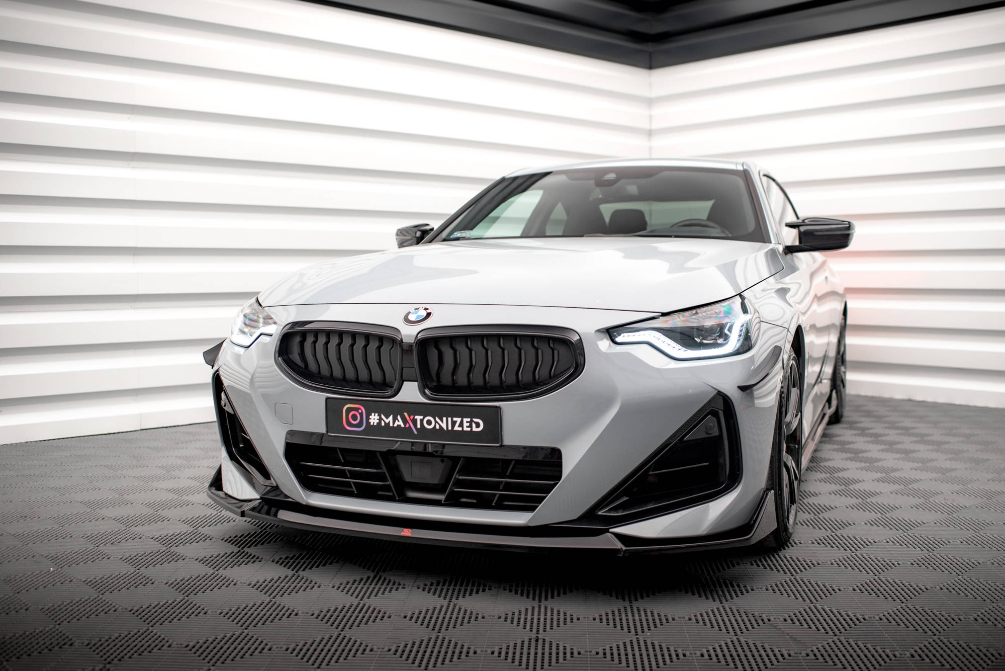 Maxton Design Передний сплиттер V.3 для BMW 2 Coupe M-Pack / M240i G42