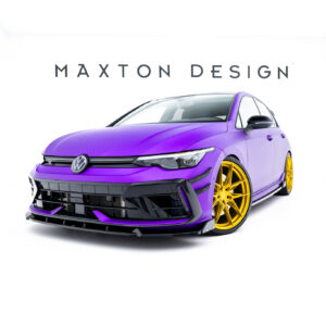 Maxton Design Передний сплиттер V.3 + закрылки для Volkswagen Golf R хэтчбек / вариант Mk8 рестайлинг