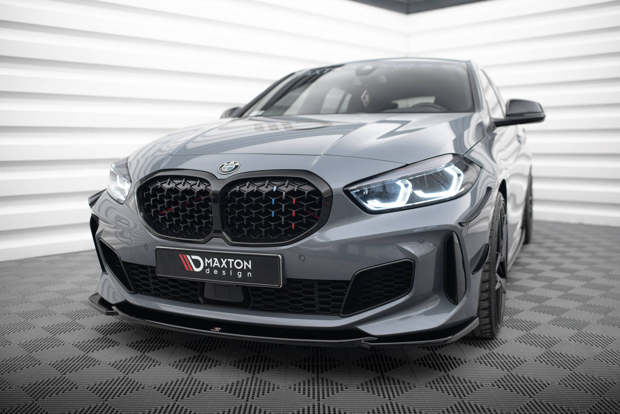 Maxton Design Передний сплиттер V.3 для BMW 1 M-Pack/ M135i / 128ti F40