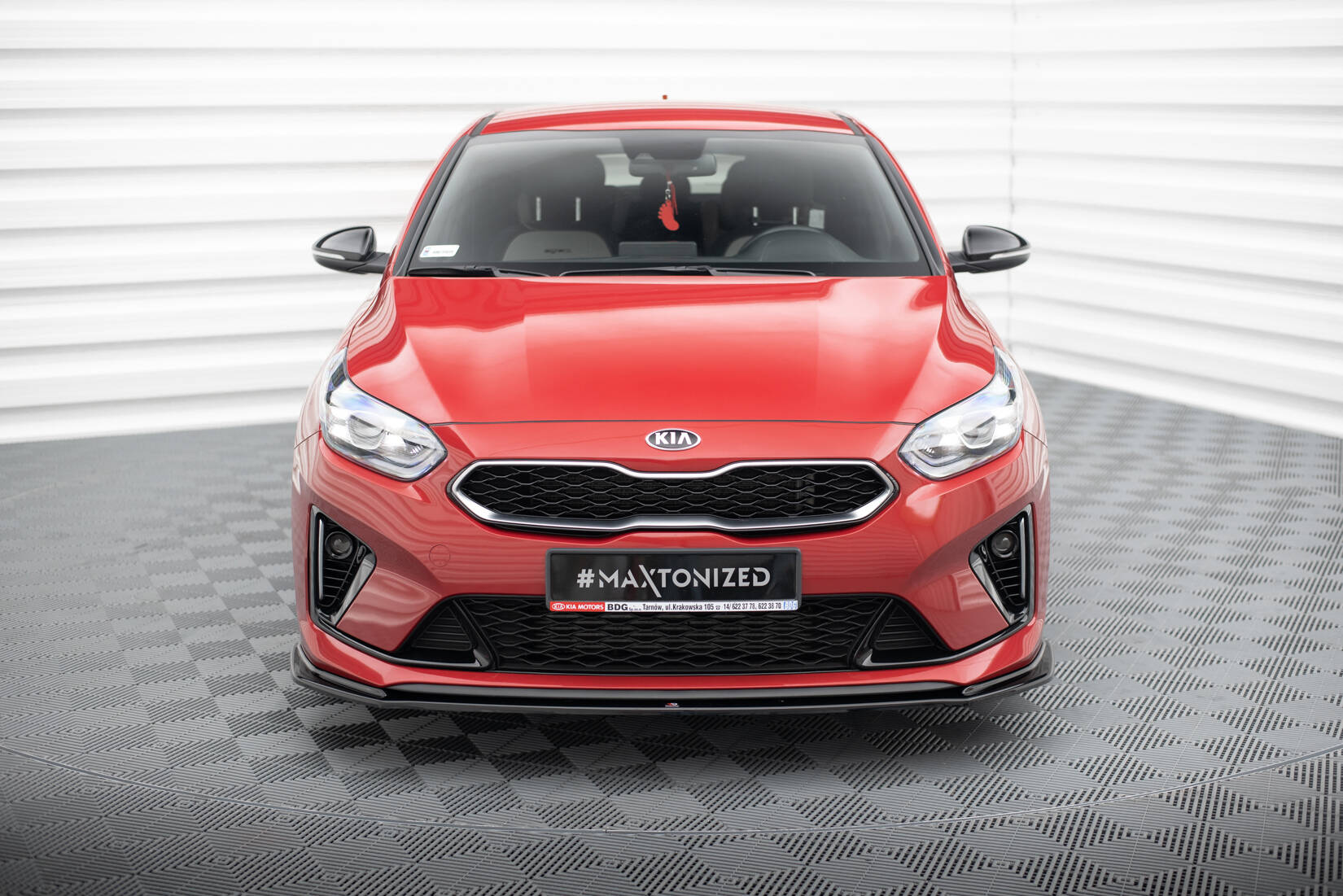 Maxton Design Передний сплиттер V.3 для Kia Ceed GT / GT-Line Mk3 / Proceed Mk1 — изображение 2