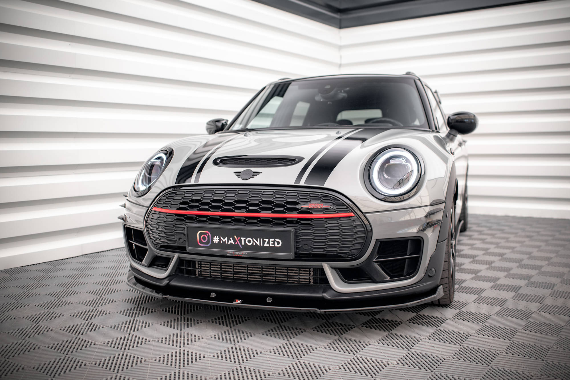Maxton Design Передний сплиттер V.3 Mini Cooper Clubman John Cooper Works F54 Facelift