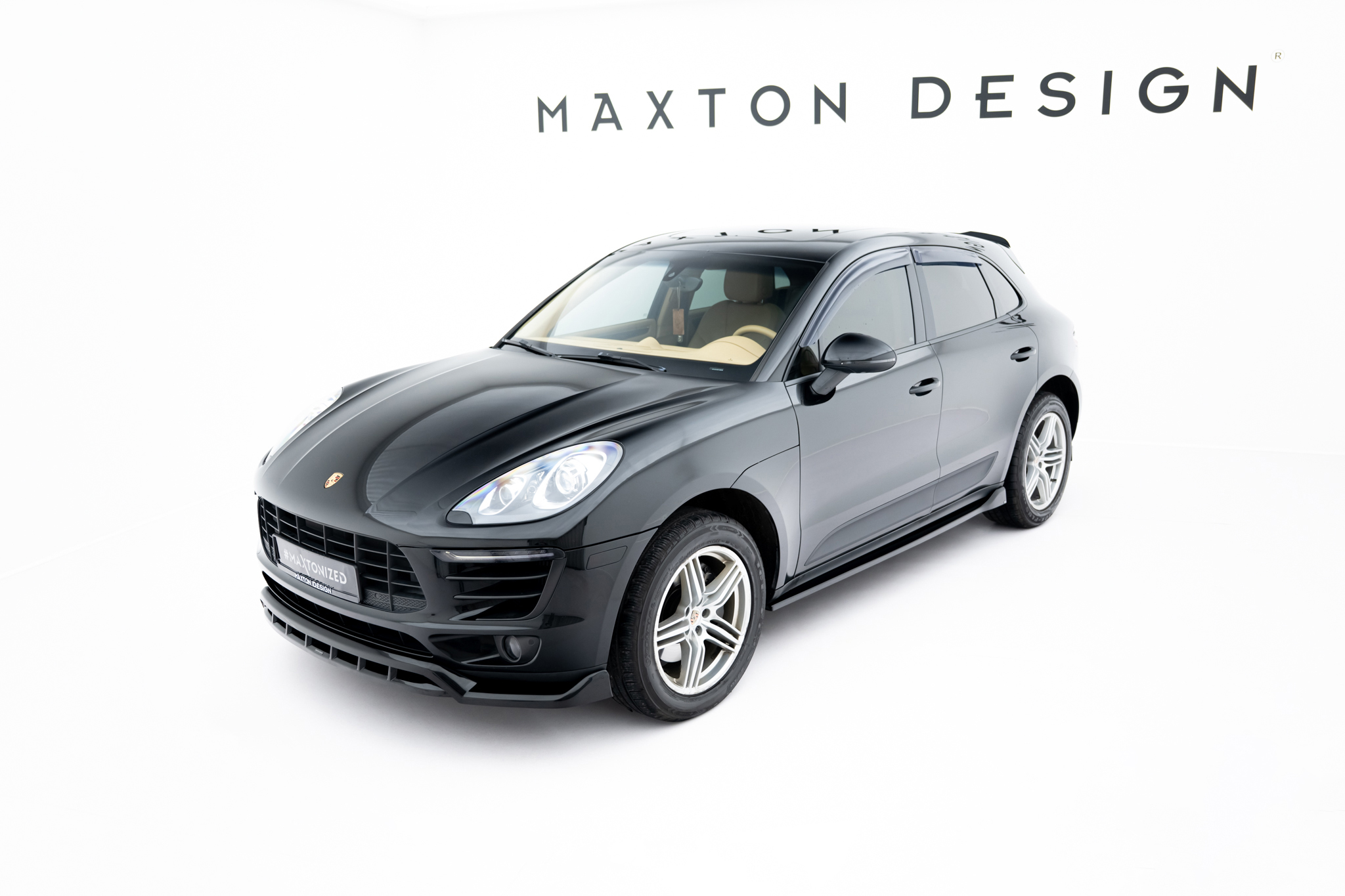 Maxton Design Передний сплиттер V.3 для Porsche Macan Mk1