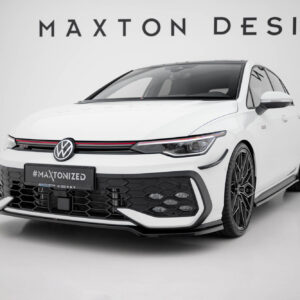 Maxton Design Передний сплиттер V.3 для Volkswagen Golf GTI / GTE / R-Line Mk8 (рестайлинг)