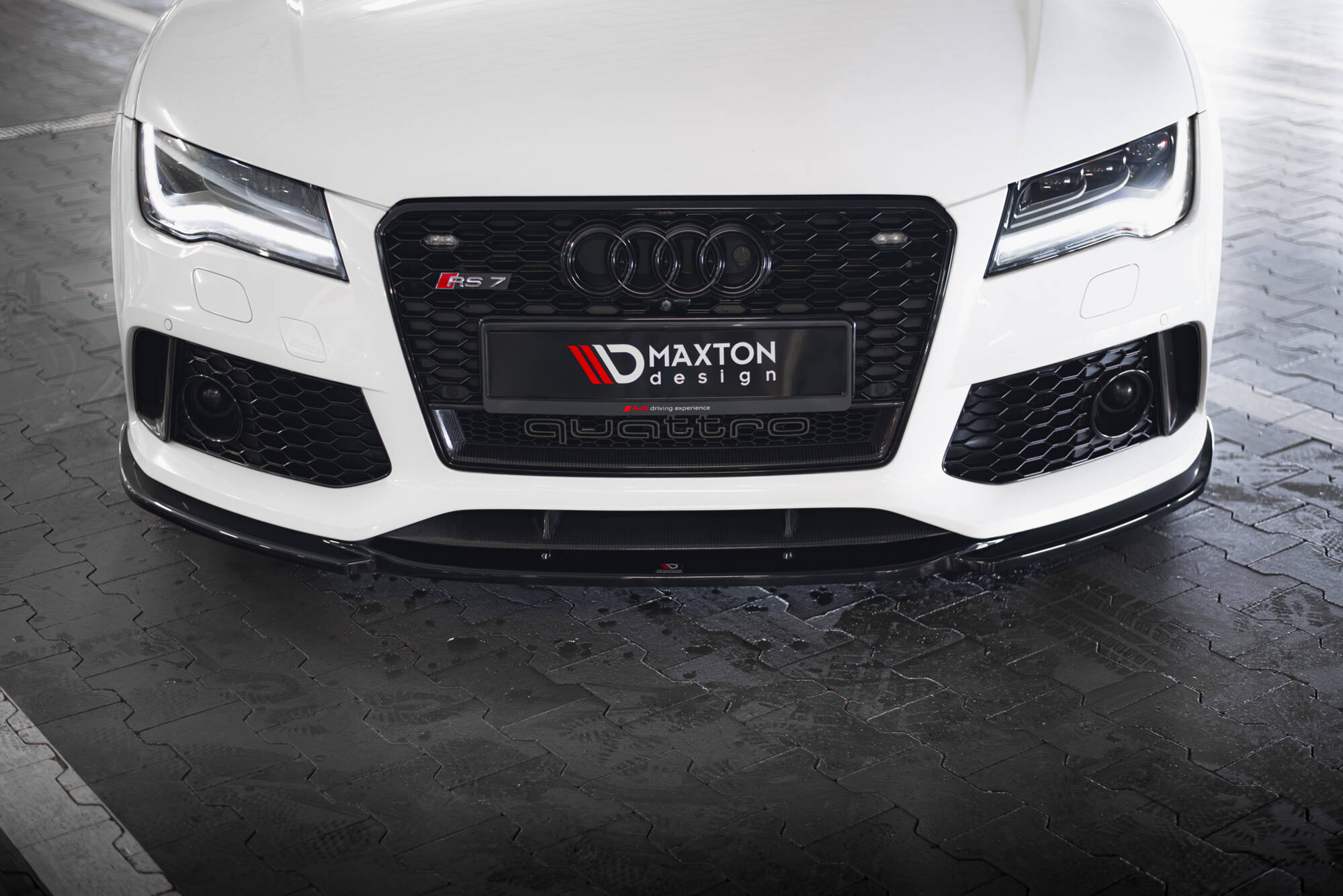 Maxton Design Передний сплиттер V.4 Audi RS7 C7 — изображение 2