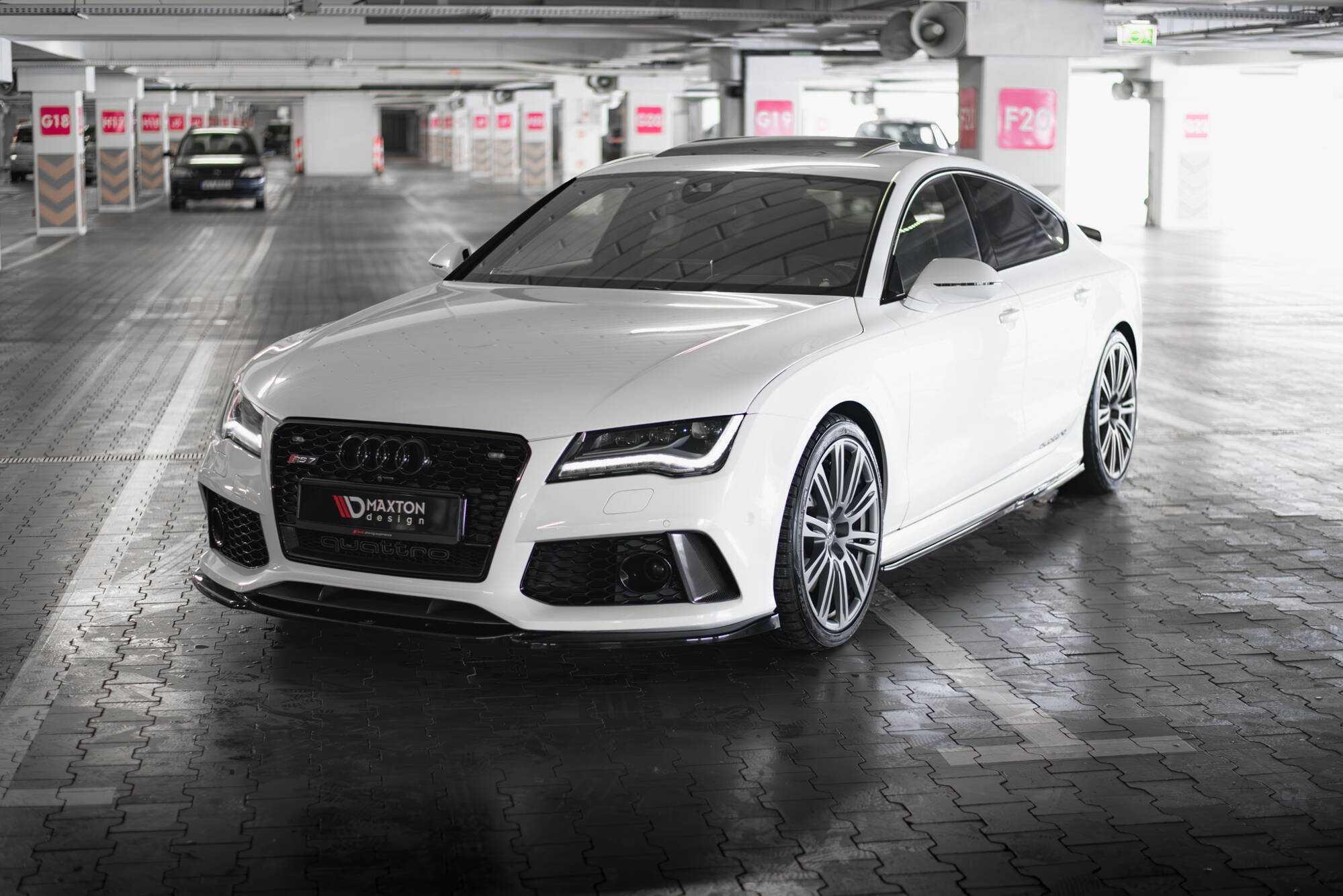Maxton Design Передний сплиттер V.4 Audi RS7 C7