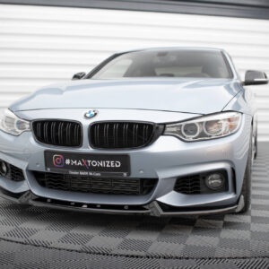 Maxton Design Передний сплиттер V.4 для BMW 4 Coupe / Gran Coupe / Cabrio M-Pack F32 / F36 / F33