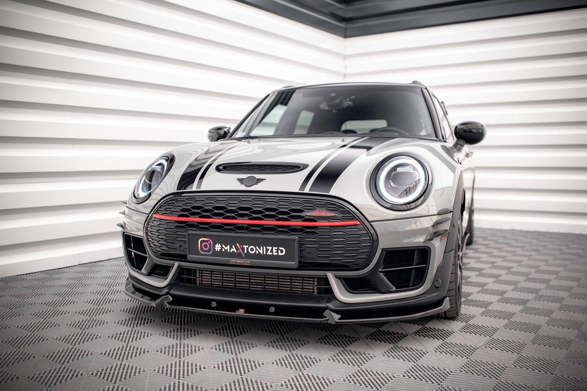 Maxton Design Передний сплиттер V.4 Mini Cooper Clubman John Cooper Works F54 Facelift