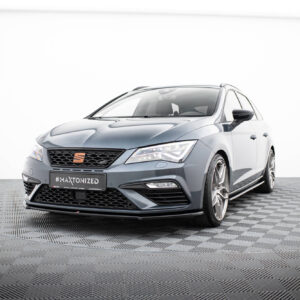Maxton Design Передний сплиттер V.4 для Seat Leon Cupra / FR Mk3 FL
