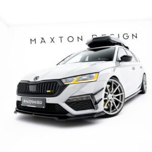 Maxton Design Передний сплиттер V.4 Skoda Octavia RS Mk4
