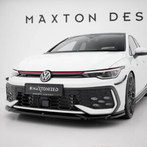 Maxton Design Передний сплиттер V.4 для Volkswagen Golf GTI / GTE / R-Line Mk8 (рестайлинг)