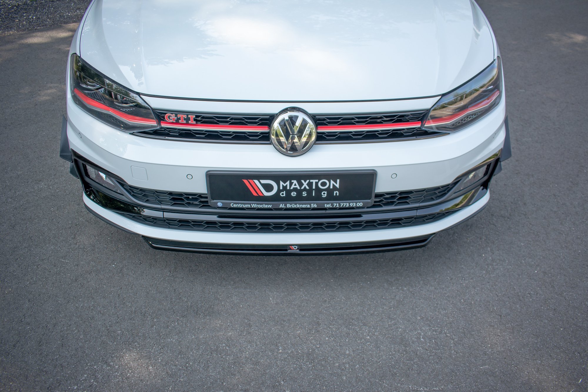 Maxton Design Передний сплиттер V.4 для Volkswagen Polo GTI / R-line Mk6 — изображение 3