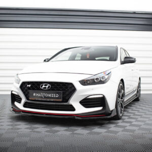 Maxton Design Передний сплиттер V.6 + закрылки для Hyundai I30 N Mk3 хэтчбек/фастбэк