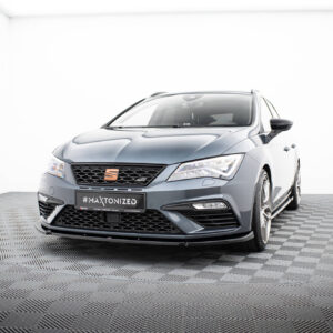 Maxton Design Передний сплиттер V.6 для Seat Leon Cupra / FR Mk3 FL