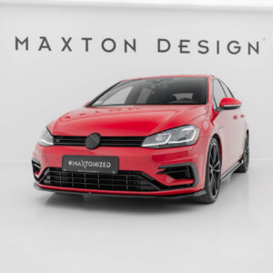 Maxton Design Передний сплиттер V.7 для Volkswagen Golf R / R-Line Mk7 (рестайлинг)