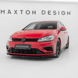 Maxton Design Передний сплиттер V.9 Volkswagen Golf R / R-Line Mk7 рестайлинг