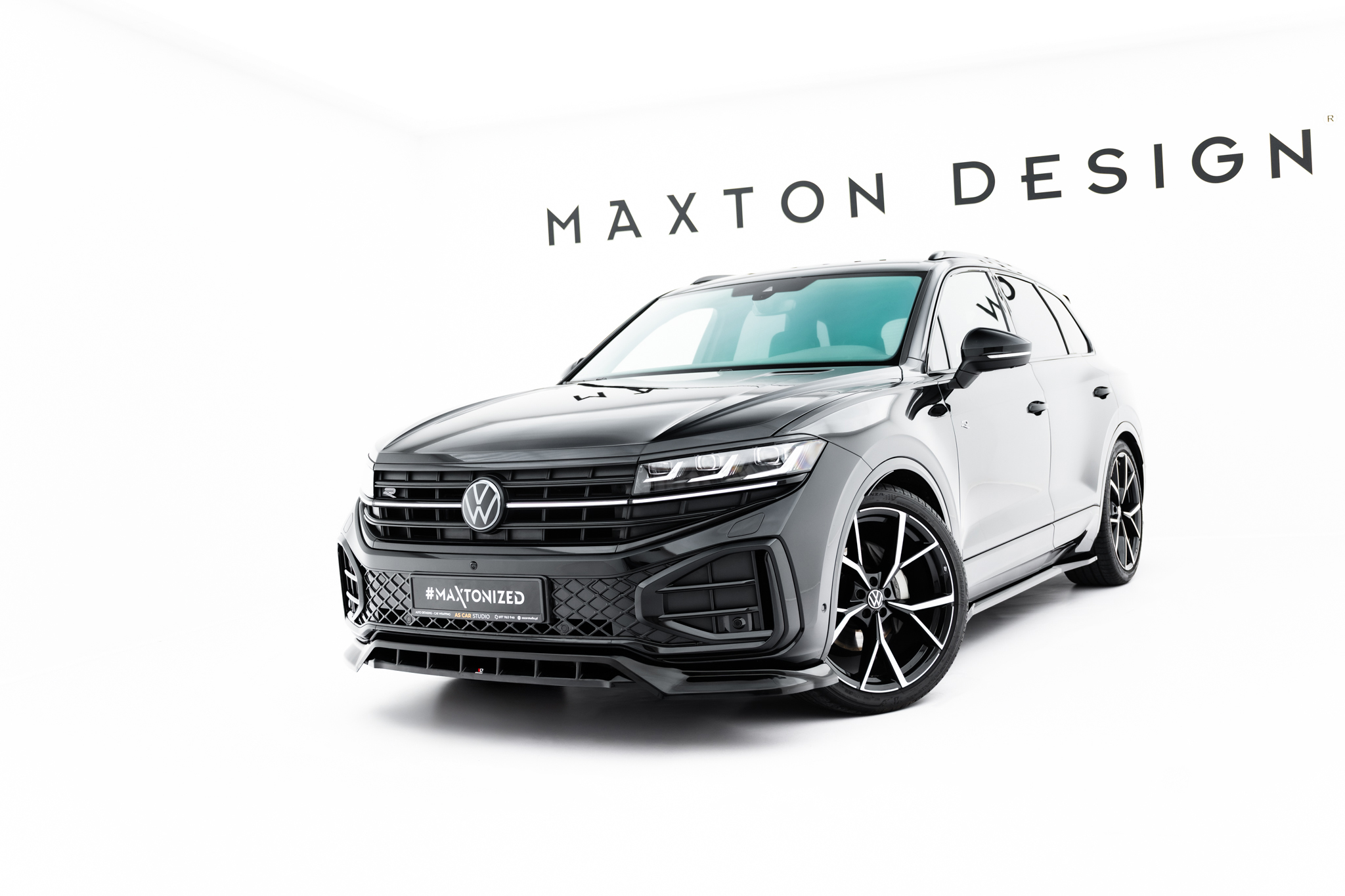 Maxton Design Передний сплиттер Volkswagen Touareg R-Line Mk3 рестайлинг
