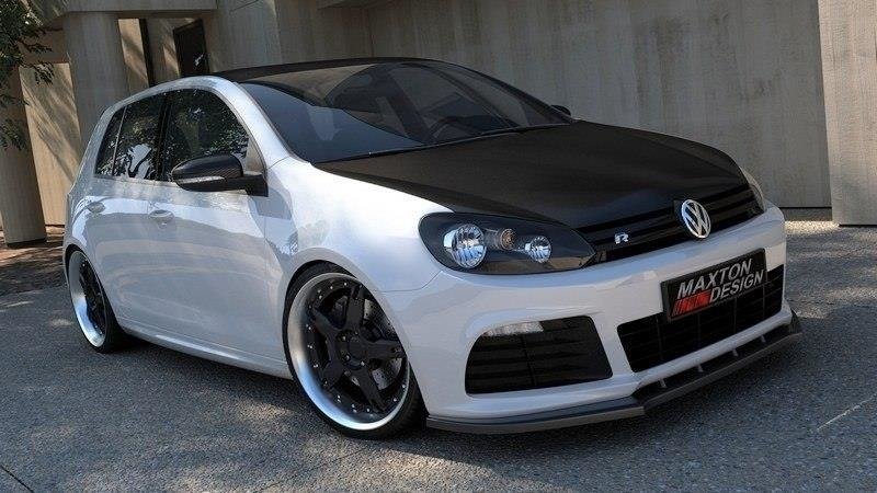 Maxton Design Передний сплиттер VW Golf VI R
